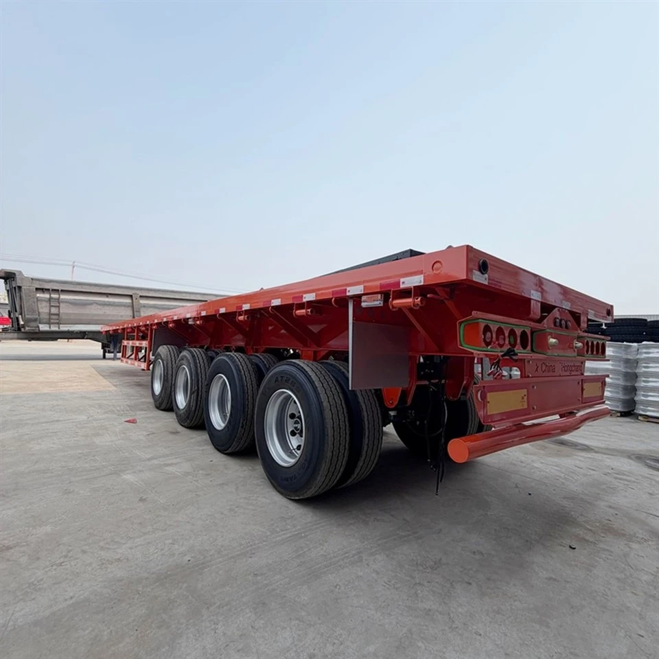 Semi-karru ta' Dump Flatbed